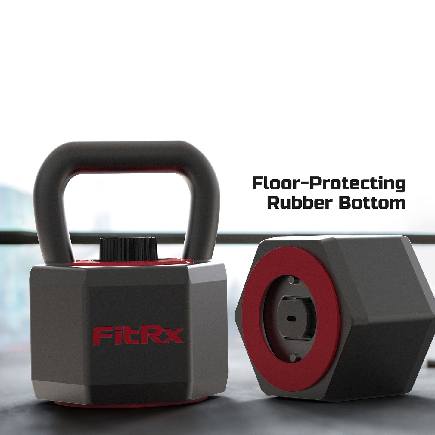 Smartstack Wide Handle Adjustable Kettlebell for Home Gym Workouts, 25-40 Lbs