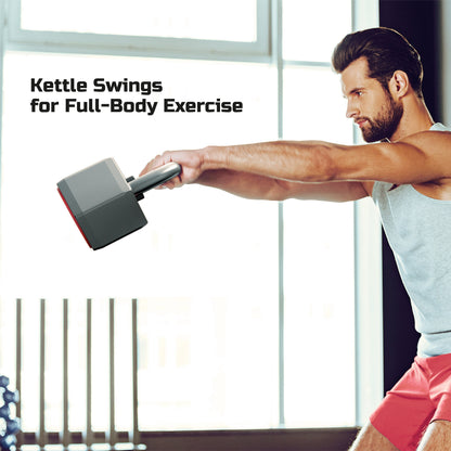 Smartstack Wide Handle Adjustable Kettlebell for Home Gym Workouts, 25-40 Lbs