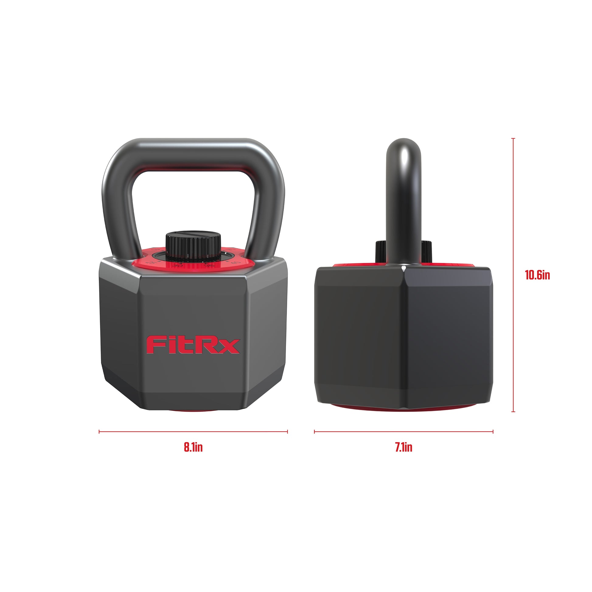 Smartstack Wide Handle Adjustable Kettlebell for Home Gym Workouts, 25-40 Lbs